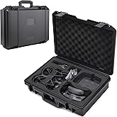 PONYRC Professional Avata 2 Hard Case, IP67 Waterproof Protective Carrying Case for DJI Avata 2 Fly More Combo with DJI Goggl