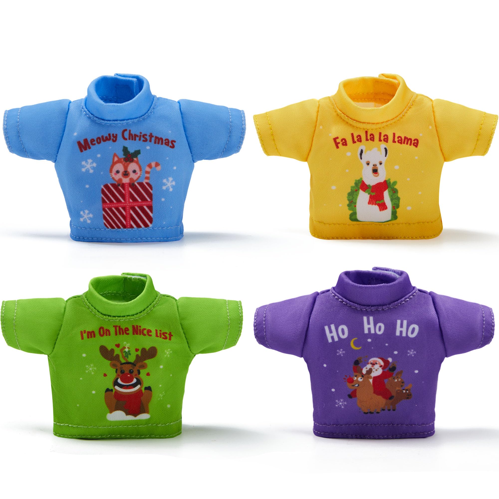 JOYIN Santa Clothing for Elf Doll Stylish Tees Tshirt Elf Doll Clothing Set, Christmas Decorations, and Holiday Specials