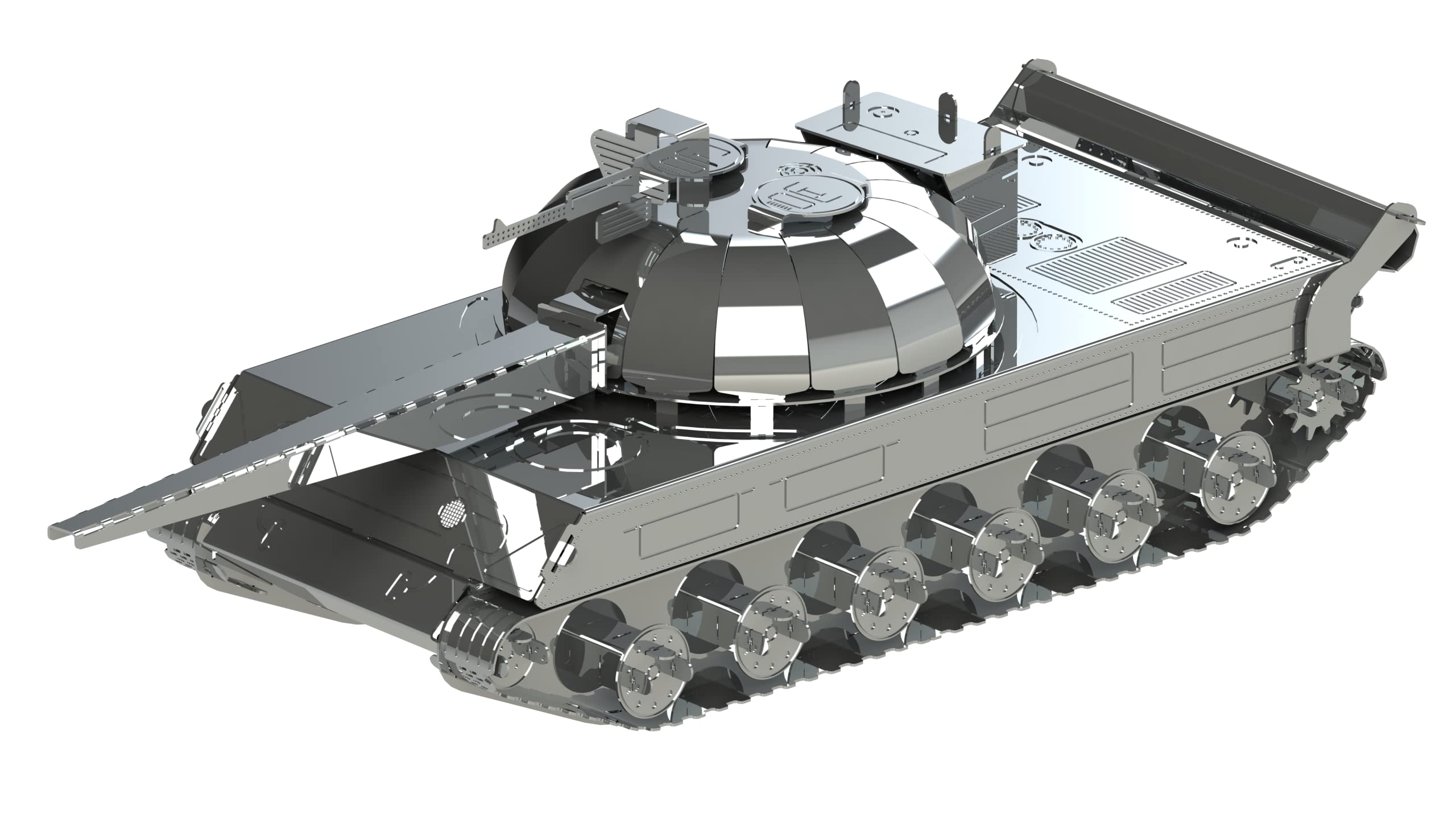 METAL-TIME Model Object 430, 3D Puzzles for Adults or Teens, DIY Metal Puzzle Model Kit, 3D Metal Model Brain Teaser Puzzle - Great Gift Idea, 64 PCS.