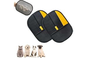 Pet Hair Removal Glove,Electrostatic Pet Hair Remover,2Pcs Double Sided Pet Grooming Gloves for Dogs and Cats,Reusable Deshed