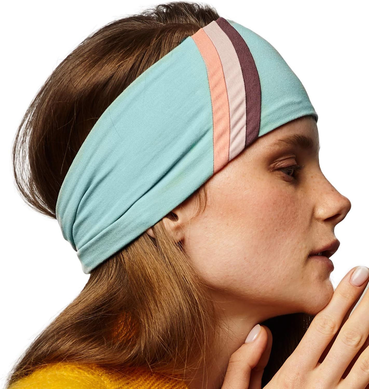 BLOM Spectra Stripe Headband. for Women and Men. Wear Running, for Yoga, Fashion, Athletics or Sport.