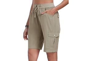 MoFiz Women's Hiking Shorts Athletic Outdoor Cargo Shorts for Women Quick Dry Running Summer Shorts with Pockets