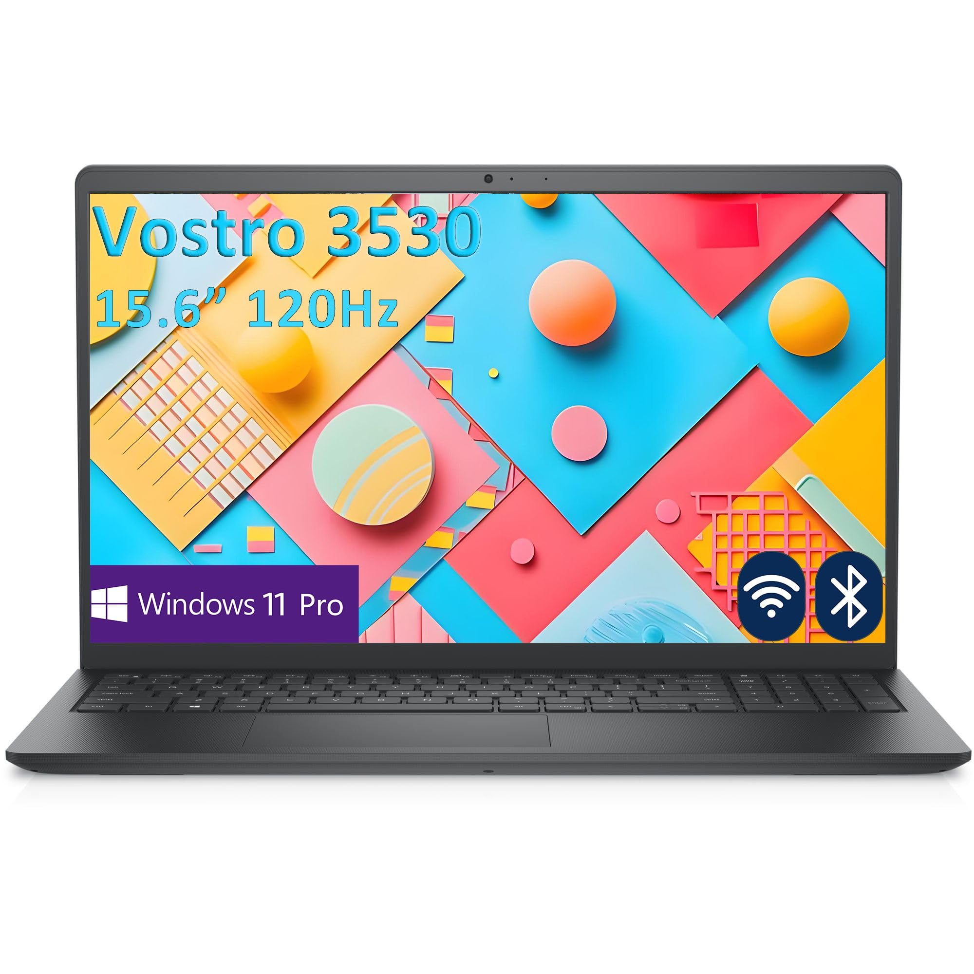 Dell Vostro 3530 15.6" 120Hz FHD Laptop Computer for Home Business and Student, 13th Gen Intel 5-Core Processor, 8GB DDR4 RAM, 512GB PCIe SSD, WiFi, Bluetooth, RJ45, Type-C, HDMI, Windows 11 Pro Image