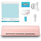 Silhouette America Cameo 5 Alpha (&alpha;) - Smart Cutting Machine for Print &amp; Cut - Quiet Operation with AutoBlade, Studio Software, Cutting Mat- Vinyl, Paper &amp; Fabric Compatible - Matte Pink