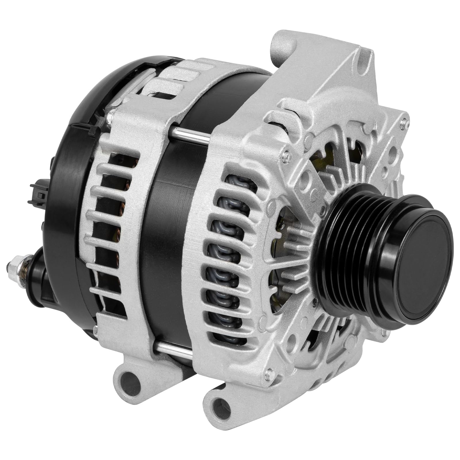 Photo 1 of P56029740AA Alternator Compatible with Jeep Cherokee 2015 2016 2017 2018 2019 2020 2021 2022 V6 3.2L 12V 180A High Output 6-Groove Decoupler Pulley Clockwise 11749N 90295915 421007150 TN4210007150