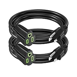 Power Extension Cord 3FT/36Inch(2 Pack), Short 3