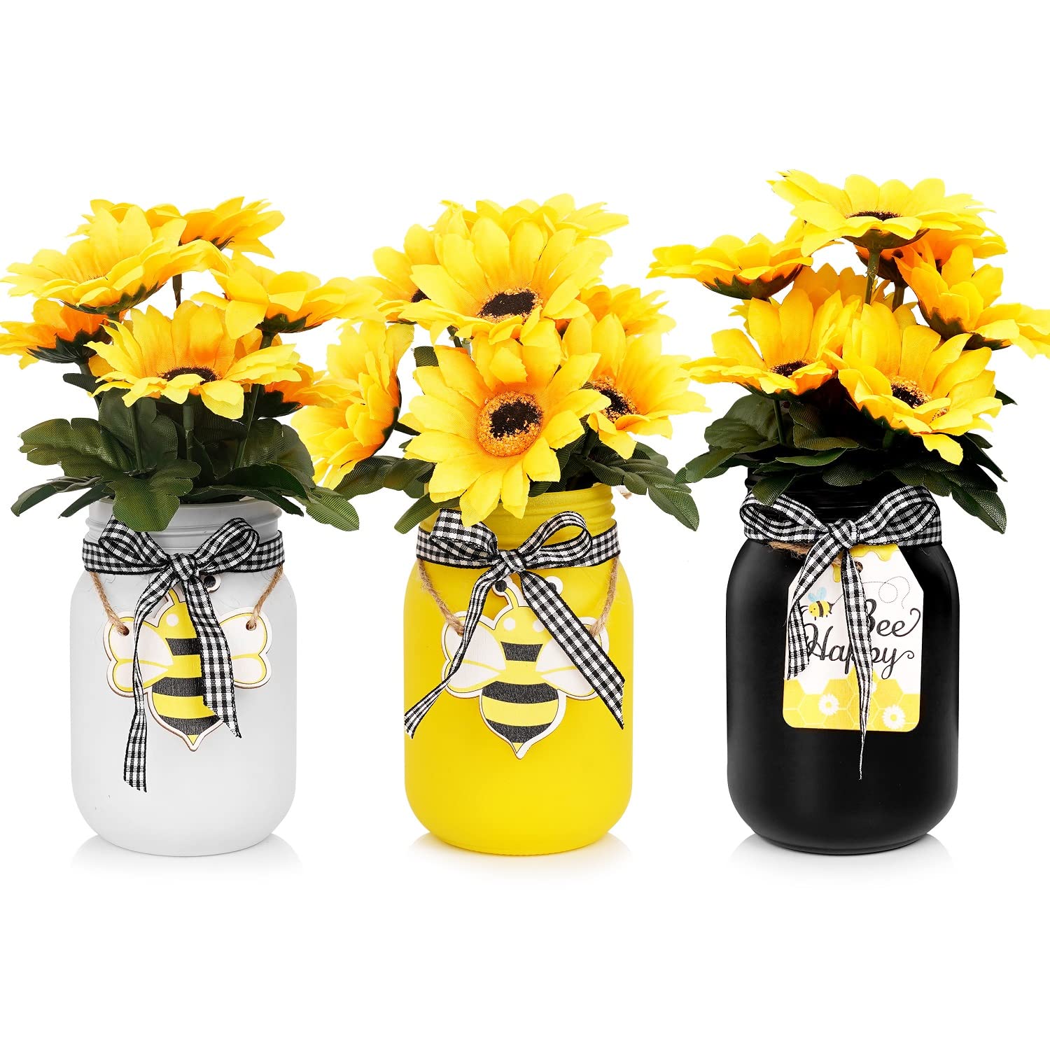 Photo 1 of (USED/FAIR) Mason Jar Centerpiece for Table, Rustic Table Decoration for Farmhouse Kitchen