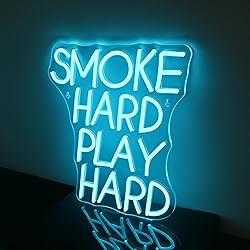 FAXFSIGN Smoke Hard Play Hard Neon Sign Led Neon
