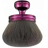 NUANJUYU Extra Large Makeup Brush, A Kabuki Brush For Facial Or Body Makeup,74MM Wide-headed, Used With Liquid Or Foundation Cream To Provide More Even& Pretty Application,Wet& Dry Use (Purple)
