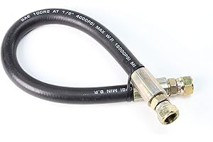 RuggedMade 1/2" ID x 42" High Pressure Hydraulic Hose 4000 PSI Female x Female 1/2 Inch Fittings