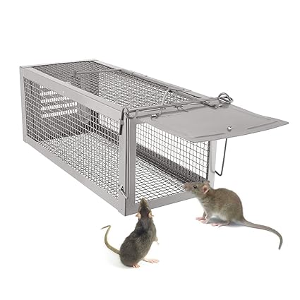 Trapro Humane Rat Trap Live Rat Trap Upgraded Thicken Steel High