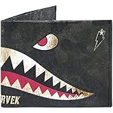 SUPERVEK Shark Stitched Paper Wallet - Vegan Mighty Thin Tear & Water-Resistant Slim Wallet for men - Mens Credit Card Holder Wallet - Bape Hypebeast Streetwear Bifold Wallets - RFID Blocking