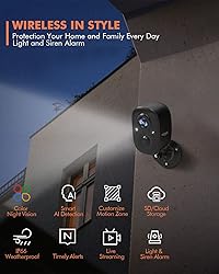 Dzees Security Camera Outdoor Wireless - Upgrade 2K