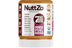 NuttZo Organic 7 Nut & Seed Butter - Power Fuel Crunchy 12 oz