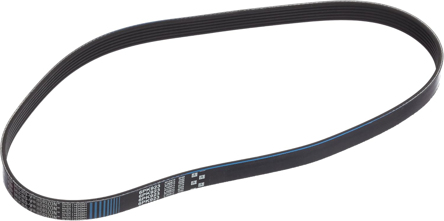 GATES 6PK923 Micro-V Xf Ribbed V-Belt, Black