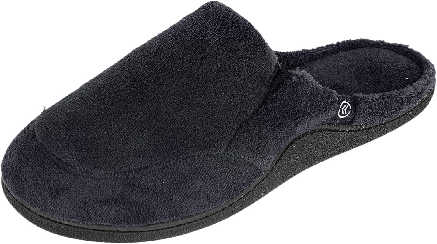 Isotoner Men's Microterry Open Back Clog Slippers Amazon.co.uk Shoes