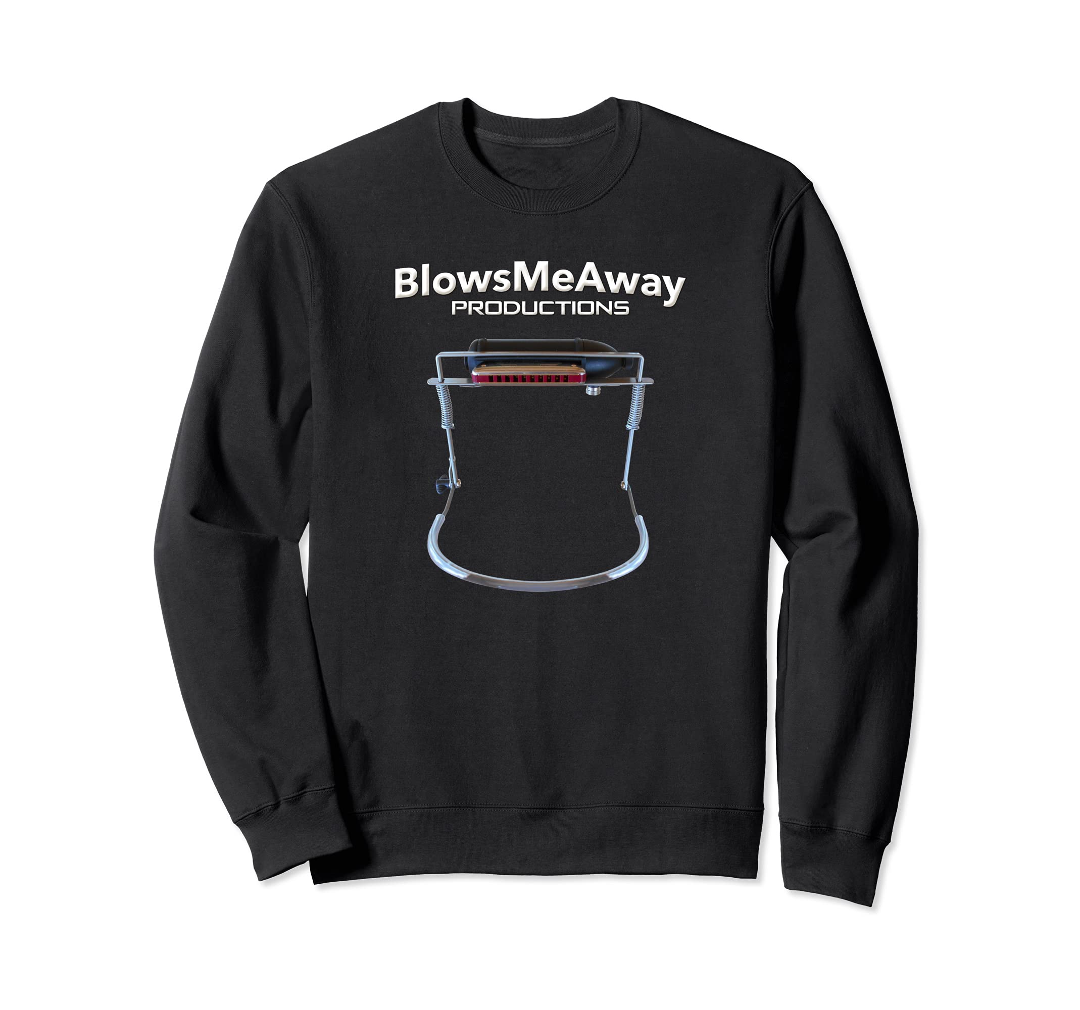 BlowsMeAway Productions Rackit! Harmonica Microphone Sweatshirt