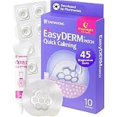 EasyDerm Quick Microdart Magnesium Pimple Patch 10ea - Cica Ampoule&amp;Tweezer | Acne Spot Treatment, Zit Sticker, Daewoong Pharmaceutical,Overnight Home Care 8 hour,Breakout Cystic Acne Skincare Must Haves