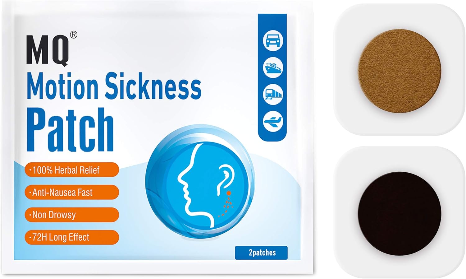 MQ Motion Sickness Patch,30 Count/Box BigaMart