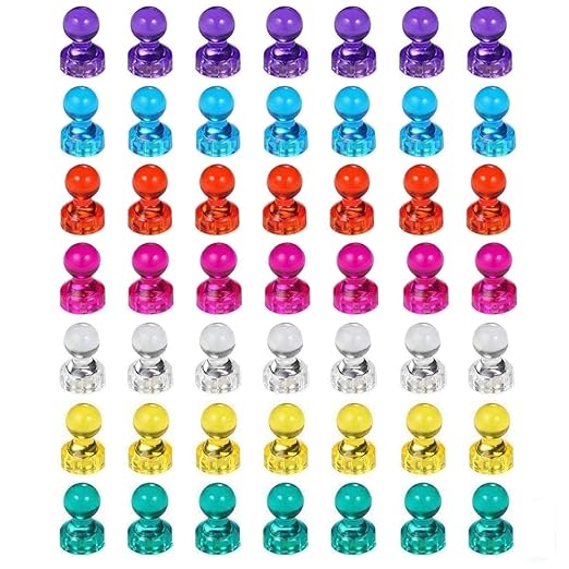 Yiran - Pack de 49 imanes magnéticos para nevera con diseño de ...