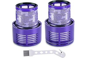 V10 Vacuum Filter Replacement for Dyson V10 Cyclone Series, V10 Animal, V10 Absolute, V10 Total Clean, SV12, Part No. 969082-