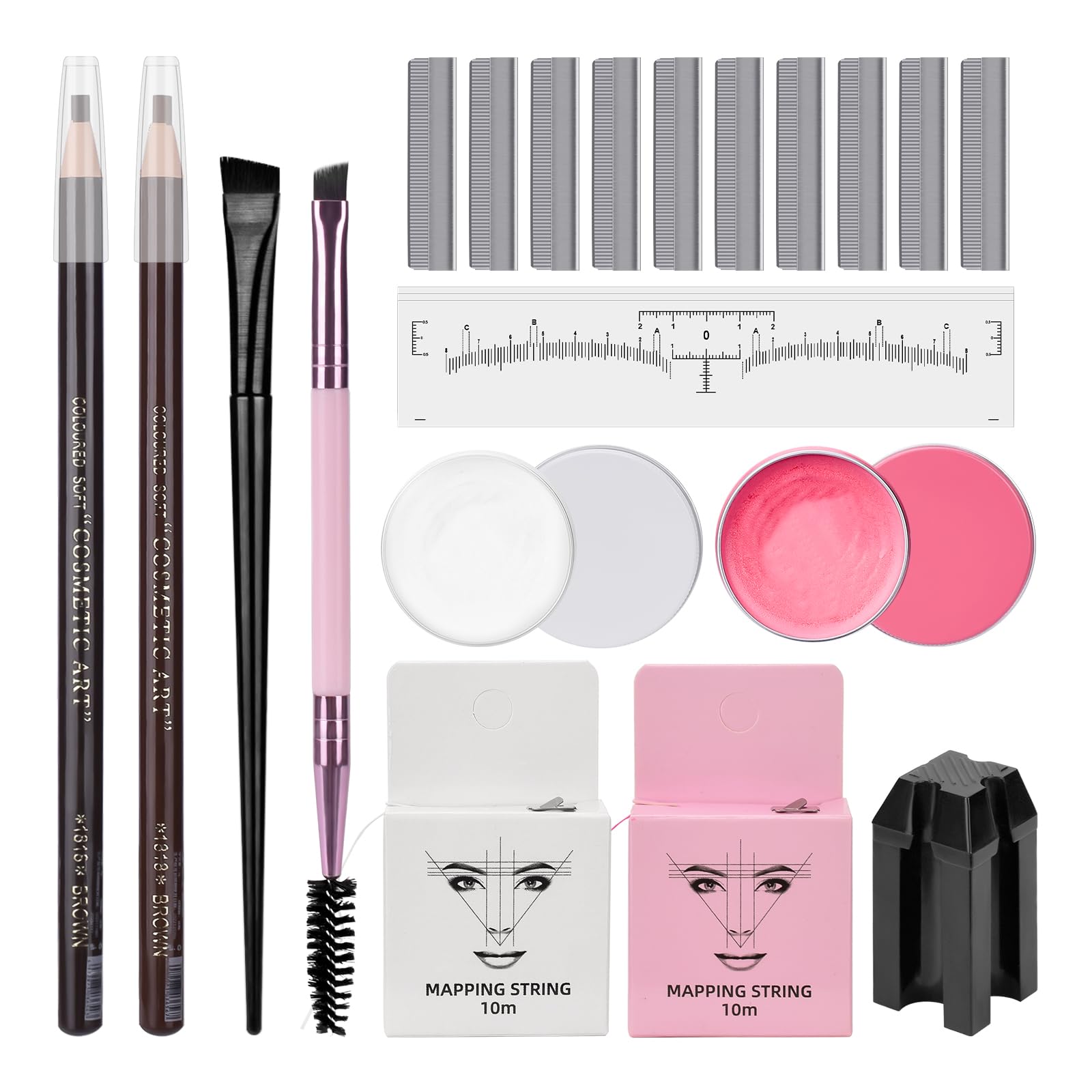 ATOMUS Brow Mapping Kit with 10m Pink & White