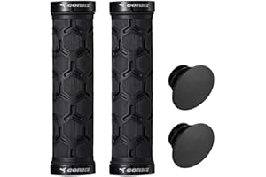 corki Mountain Bike Grips Lock On,Anti-Slip Shock Absorbing Bike Handlebar Grips