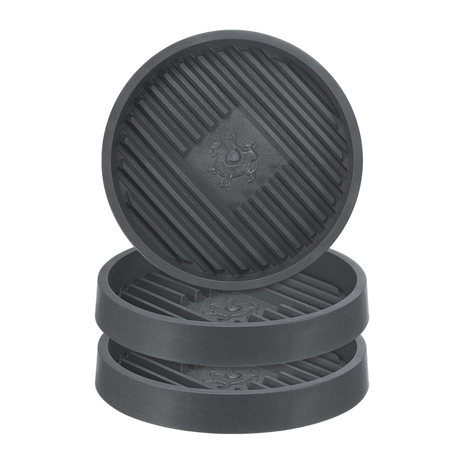 M METERXITY 3-Pack Plant Saucer, 6.3 Inch 16cm Flower Pot Saucers, Thicker Anti-Rot Root Plastic Plant Saucer for Indoor/Outdoor Potted Plant/Plant Water Catcher Tray [Cement Ash]