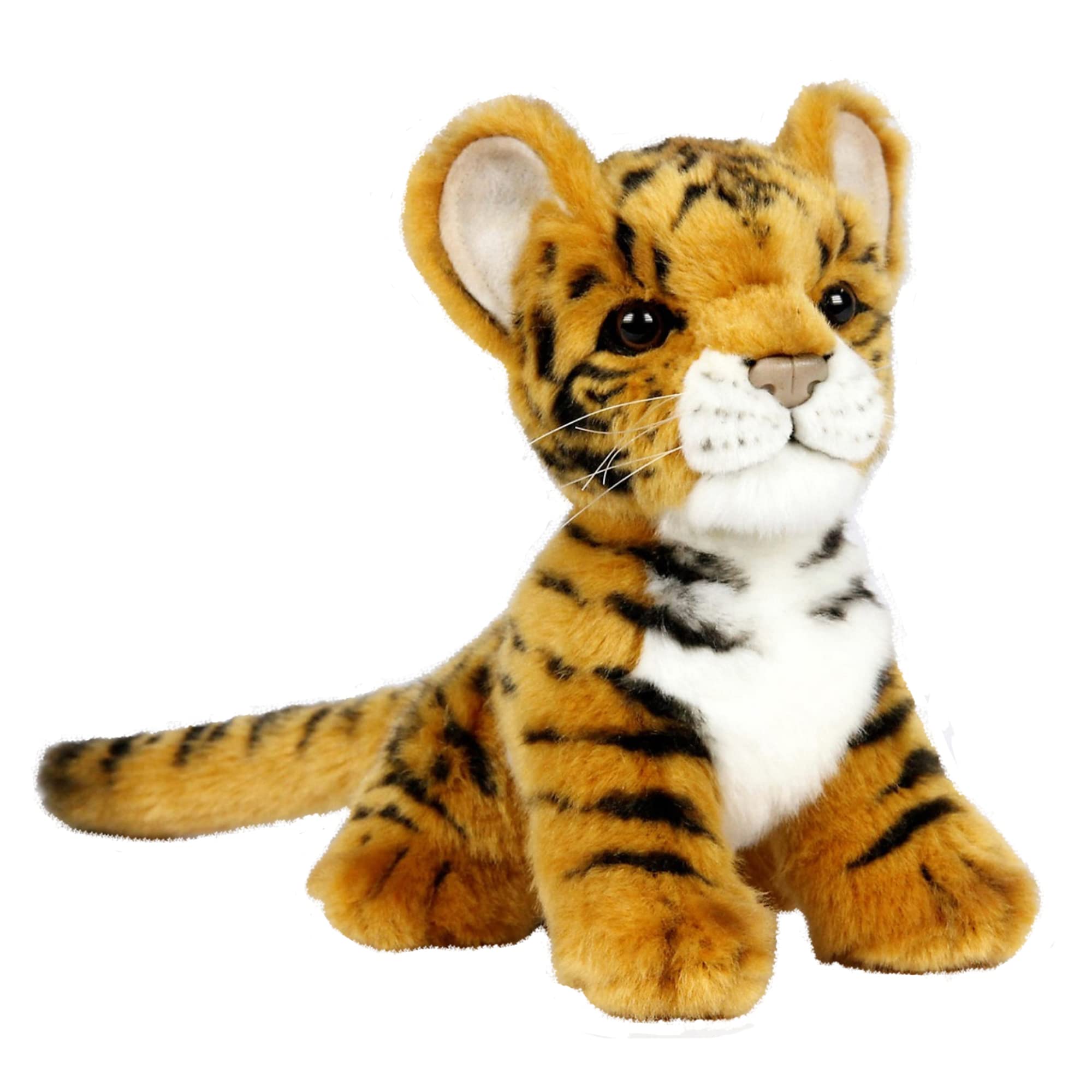 Hansa Plush – Tiger Baby Sitting Brown 18cmH (3421)