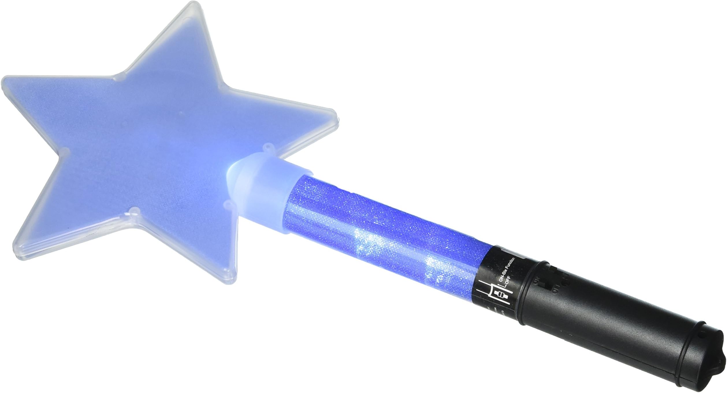 Flashing Blue LED Star Wand 12 Inch