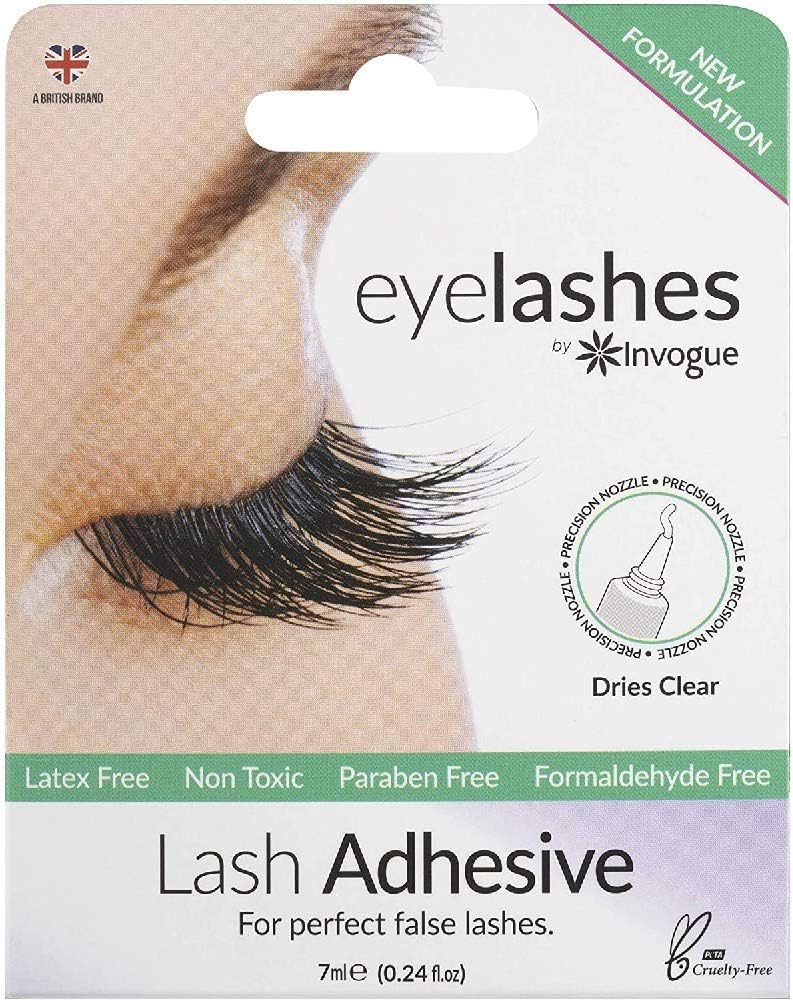 Invogue Eyelash Glue 7ml, Pink, 7 ml (Pack of 1)