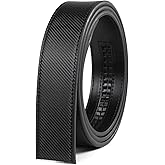 Founders & C Mens Leather Ratchet Belt Strap Only 1 3/8" Without Buckle,Replacement Strap Suitable for 40MM Slide Buckle