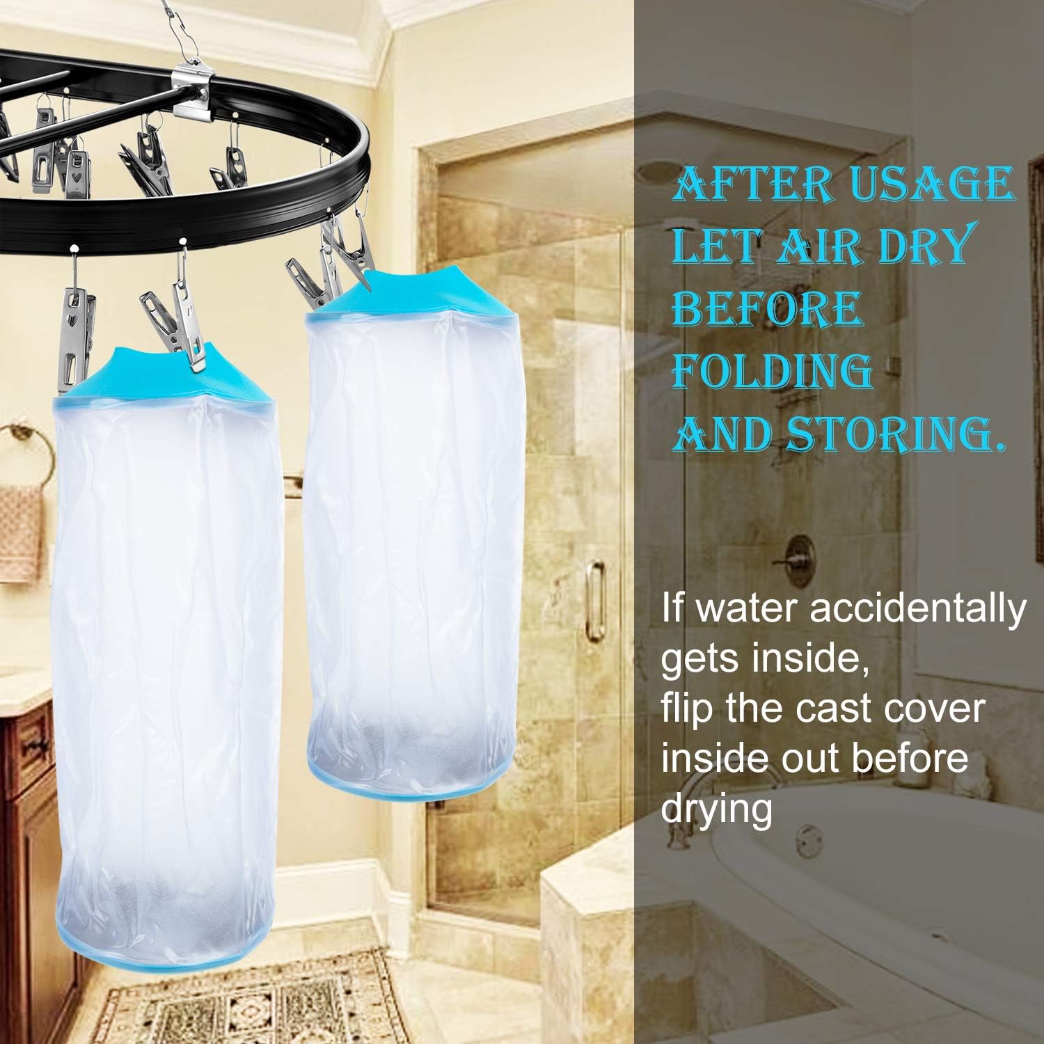 PICC Line Shower Cover Waterproof IV & PICC Line Shower Protetcor for Chemotherapy Treatment, Broken Wound Elbow Reusable picc line Covers for Upper Arm Sleeve Protector for Bath: Health & Personal Care