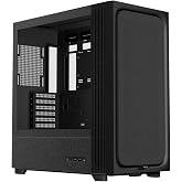 TRYX FLOVA ATX PC Case Black Breathable Fabric-Crafted with Cross-Flow Fan | Three-Speed Mode, Airflow Angle Adjustable, Easy-Clean, Max 420mm GPU, 2.5/3.5 Drive Bays, USB-C 3.2 Gen2, Bottom Dust Filter