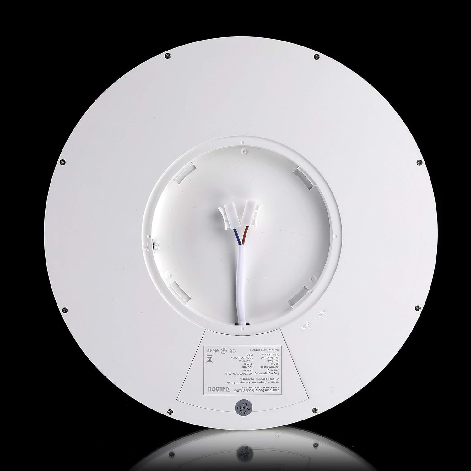 Und Deckenleuchte Rund Weiss 30cm 24w 150lm W Leistungsstark Lichtfarbe Einstellbar Demodu Luna Led Wand Deckenbeleuchtung Com Deckenleuchten