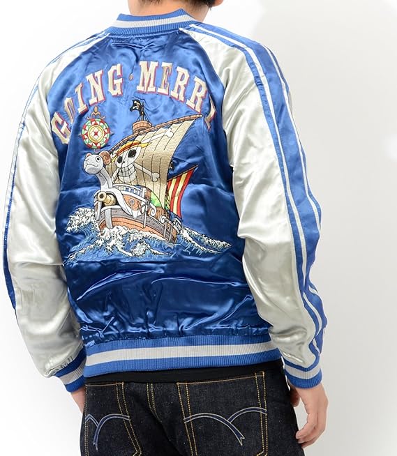 Amazon ワンピース One Piece スカジャン ゴーイングメリー号 麦わらの一味 リバーシブル 刺繍 Opsj 005 Xl コート ジャケット 通販