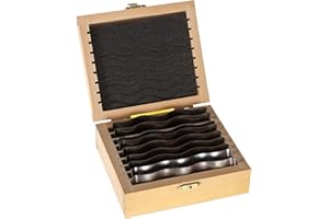 findmall 9 Pair 1/8 Accuracy Wavy Parallel Block Set .0002 Hardened Accuracy Machinist Tools with Case