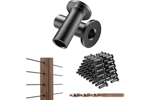BLIKA 80 Pack Black Stainless Steel Protector Sleeves for 1/8" Deck Cable Railing, for Wood/Composite Posts, T316 Marine Grade, Black Cable Railing Protector Sleeves