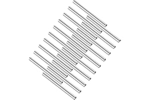 Heyiarbeit 20pcs 3 x 40mm Stainless Steel Solid Round Rods Metal Lathe Bar Stock for DIY RC Model Car, RC Helicopter Airplane, Model Ship