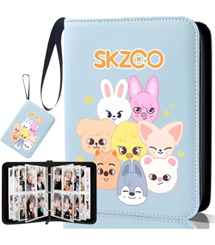 Stray Kids Photocard Binder, SKZ Skzoo Cute Cartoon Photocards