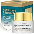 Clear Visage Hyaluronic Acid Moisturizer - Dermatologist Tested - Retinol Anti Aging Face Cream - Ultra Hydrating, Plumps & Smooths Skin, Fine Lines & Wrinkles Treatment - Clean Beauty Korean Skincare