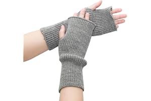 Lilaly 1 Pair Arm Warmers, Therian Arm Warmers, Fingerless Gloves for Women, Hand Warmers Glove (100% Polyester)