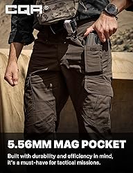 CQR Men's Tactical Pants, Water Resistant Ripstop