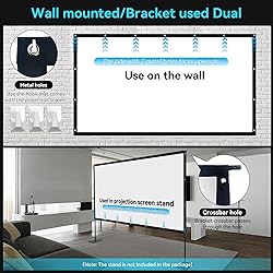 120 inch Projector Screen,2025 Upgraded- Black
