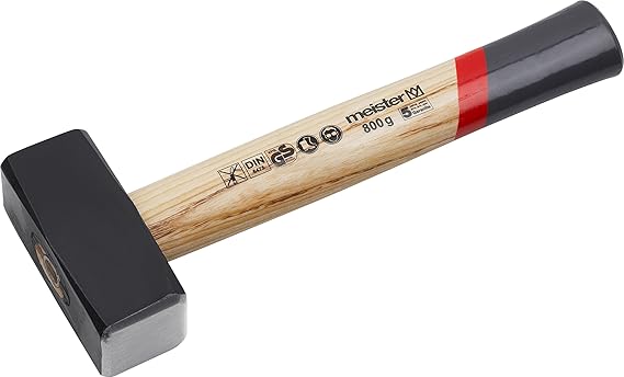Meister Fäustel - 800 g Kopfgewicht - Hochwertiger Stahlkopf - Robuster