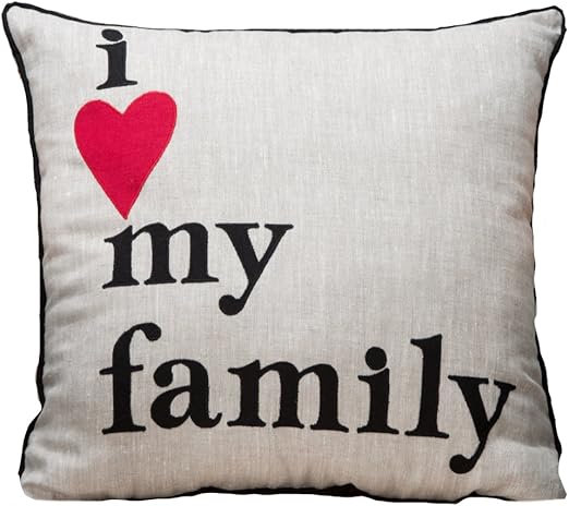 Amazon Com Glory Haus I Love My Family Pillow 16 X 16 Home