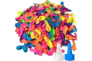 Hibery 1000 Pack Water Balloons with Refill Kits, Latex Water Bomb Balloons Fight Games - Summer Splash Fun for Adults
