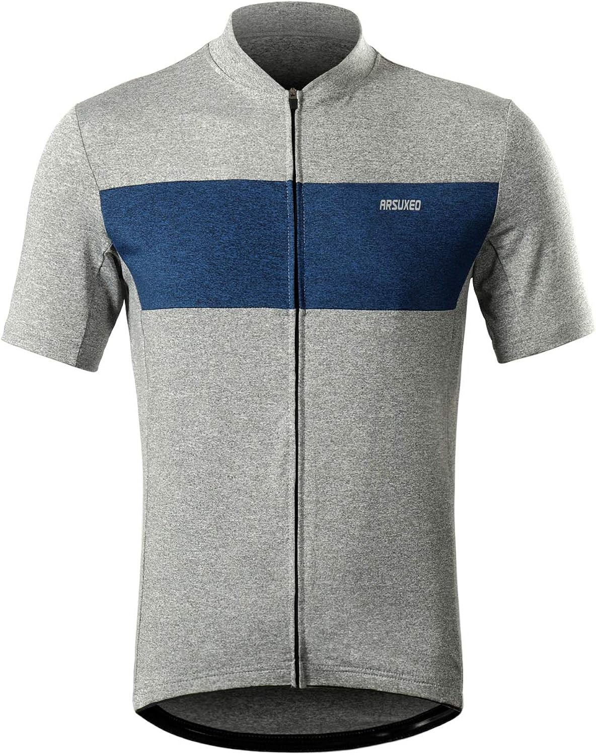 ARSUXEO Men's Elastic Cycling Jersey Short Sleeves MTB Bike Shirt 639: Clothing