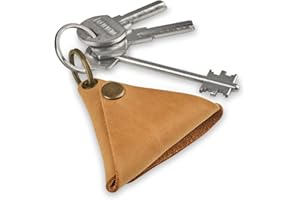 MAKYN Leather Keychain Pouch, Key Holder Coin Purse, Coin Purse Keychain, Small Leather Key Pouch, Purse Keychain Holder (Vintage Brown)