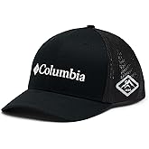Columbia Unisex Mesh Ball Cap, Black/White, XX-Large